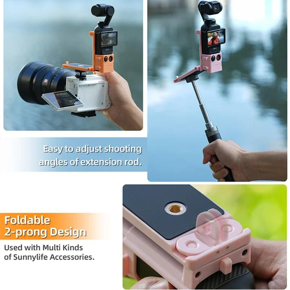 Upgraded Magnetic Adjustable Mount Stand Tabletop & Cycling Clip Holder For DJI Osmo Pocket 4 3 Vlog Gimbal Camera Accessories
