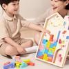 Early Childhood Puzzle 3D Three-Dimensional Wooden Block Construction Bricks Infant Logic Training Puzzle Playthings Parent-Child