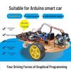 Arduino Uno R3 Smart Car Kit: Bluetooth-Enabled Line Following Development Board