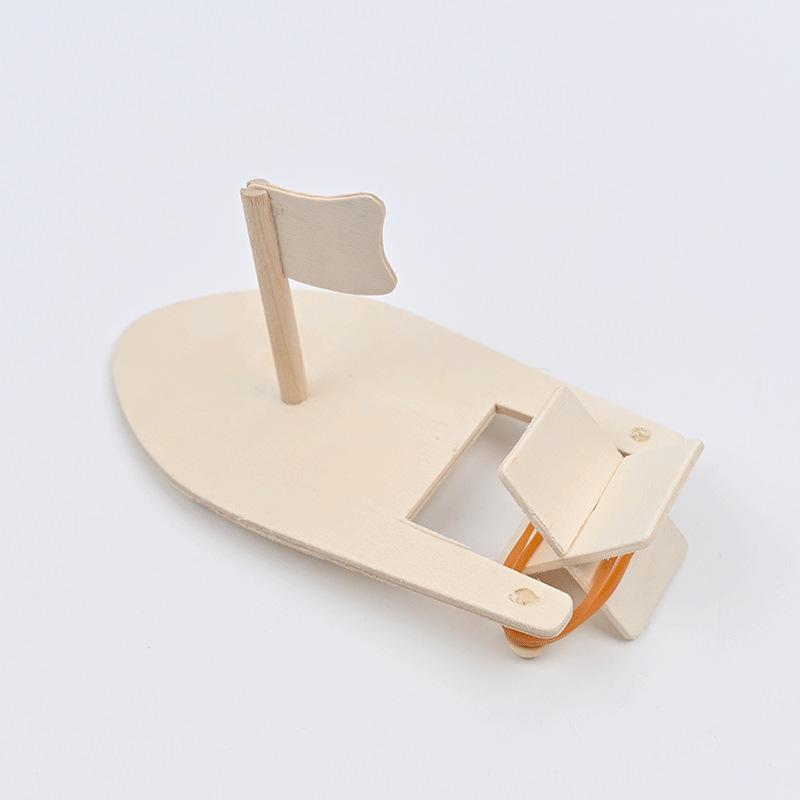 Wooden Sailboat Water Buoyancy Experiment Kit for Students