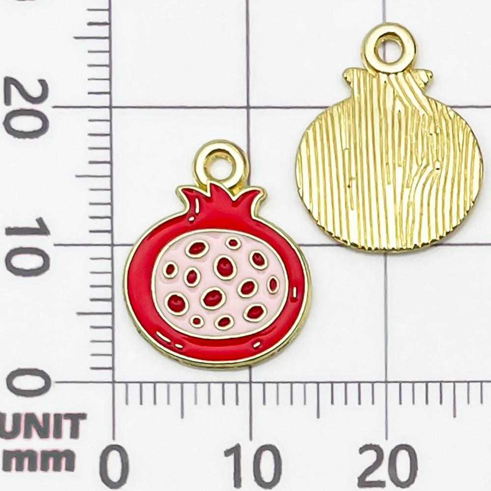 30 Colorful Fruit Enamel Pendants for DIY Jewelry - Apples, Watermelons, Cherries