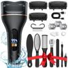 MC Corporation Rechargeable Electronic Foot File Callus Remover 40-In-One Foot Care Kit Black Electric Callus Remover + 16 In 1