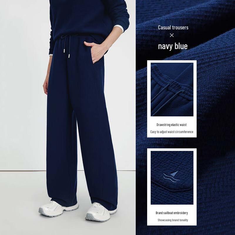 

Navigare Women s Elastic Waist Wide-Leg Casual Pants M