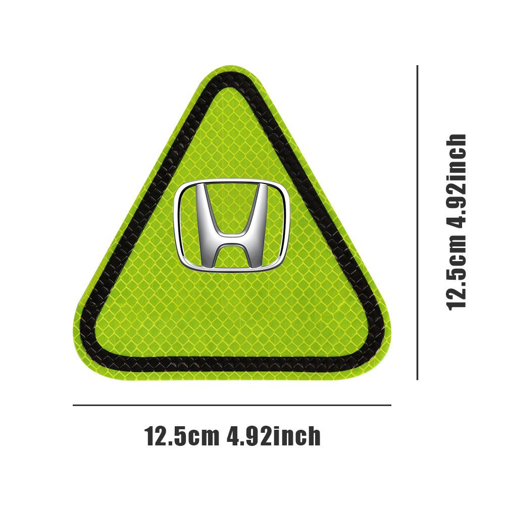 Dncr6 1/3Pcs Car Body Trunk Safety Warning Mark Car Emblem Reflective Sticker For Honda Mugen Typer ACCORD Airwave Avancier Civic FIT