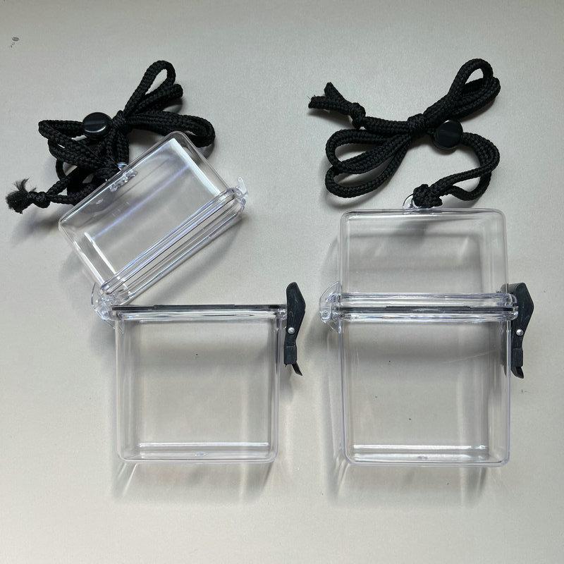 INS Transparent Plastic Storage Box 3 inch Photocards Small Card Storage Box Desk Organizer Box Classification Box Stationery