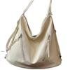 New Spring Senior Sense Silver Travel Backpack Women'S Commuter Shoulder Bag Large Capacity Messenger Bucket Bag