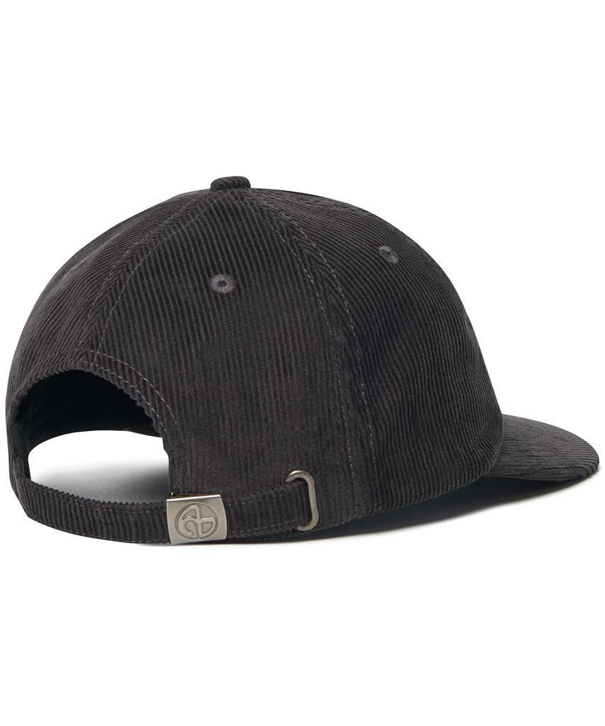 Nomaenyueol Stem Corduroy Ball Cap - Charcoal