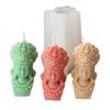 Buddhas Statue Silicone Candle Mould for Handmade Soap Gypsum Resin Aromatherapy Scented Candle Mould Desktop Decorations