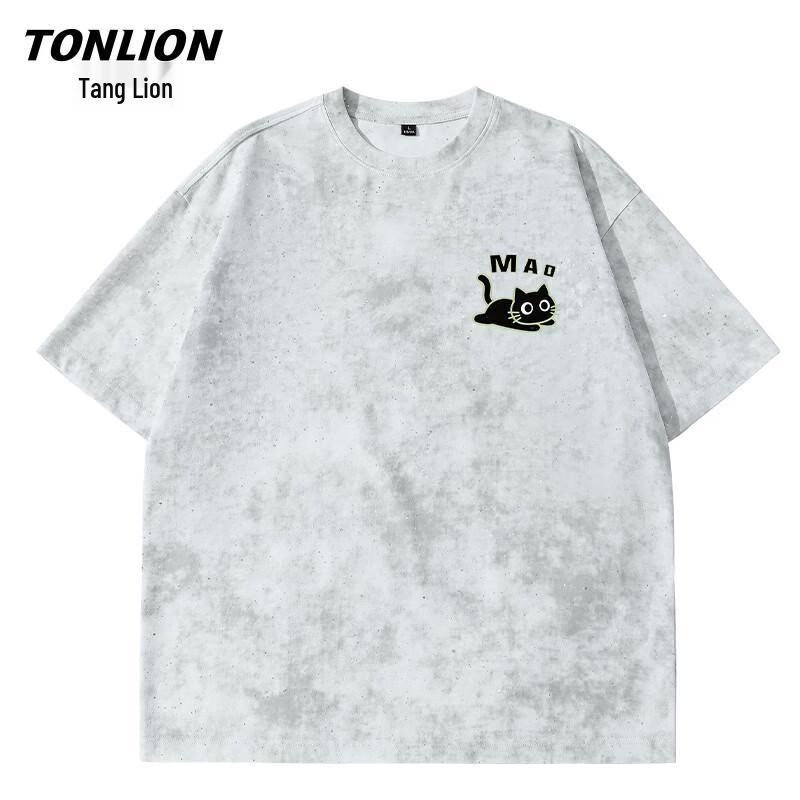 TonLion Men s Starry Sky Short Sleeve T-Shirt 2XL