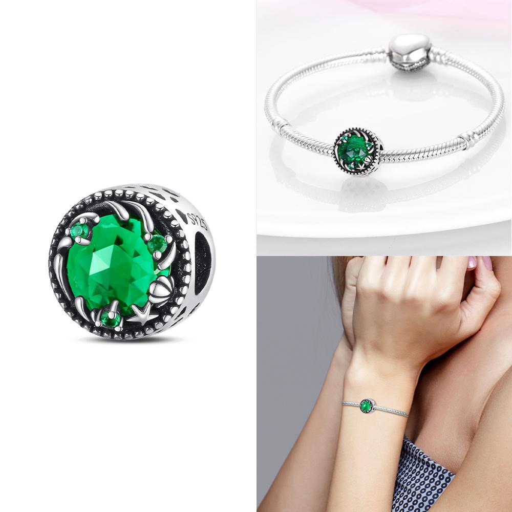 Charms 925 Silver Blue Turtle Hermit Crab Fortune Cat Beads Fit Bracelet Women Luxury Jewelry Diy Friend Fine Gift