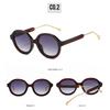 Fashion Women Round Frame Sunglasses New Luxury Brand Designer Sun Glasses Retro Trendy Shades UV400 Anti Blue-ray  Glasses