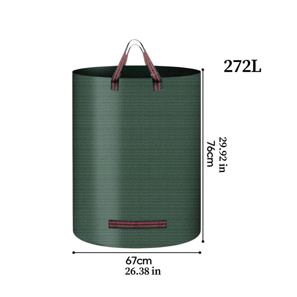 

Yard Waste Bag Foldable Double Handles Reinforced Leaves Collection Bag Reusable for Garage Beach Backyard Park Playground
