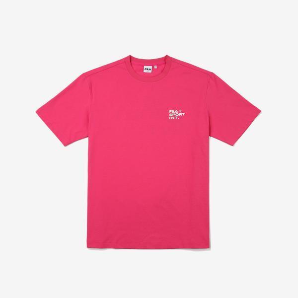 Fila SporTs InTernaTional Logo T shirT Pink/100
