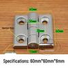 304 Stainless Steel Heavy Duty Industrial Flat Opening Thickened Mechanical Equipment Load-Bearing Hinge