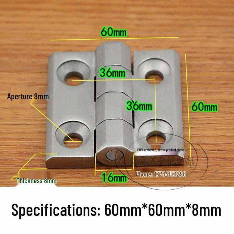 304 Stainless Steel Heavy Duty Industrial Flat Opening Thickened Mechanical Equipment Load-Bearing Hinge