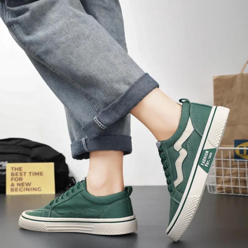 Trendy Men Canvas Shoes Breathable Mens Casual Shoes  New Non-Slip Male Sneakers Sport Skateboard Shoes Zapatillas De