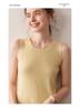 Yangzi 100% Pure Wool Solid Color Sleeveless U-Neck Women's Knit Camisole