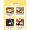 Kickkick Factory 5-Pocket Piano Clicker Keyring