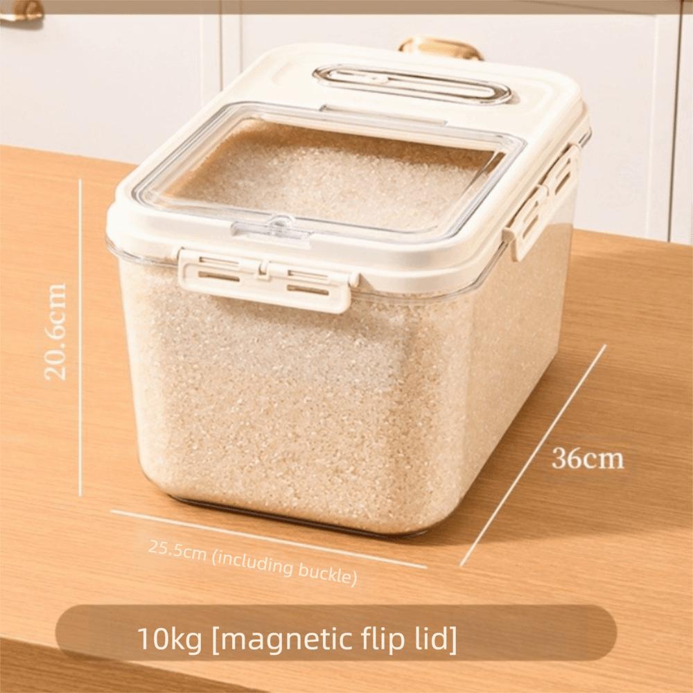 Moisture Proof Rice Storage Container Large Capacity Sealed Can Grain Storage Box  Home Kitchen