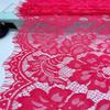 3m x32cm Red French Chantilly Lace, Inelastic Scalloped Eyelash Nylon Lace Fabric for Sewing, Bra, Underwear, Lingerie, Dress, Garment, Crafting