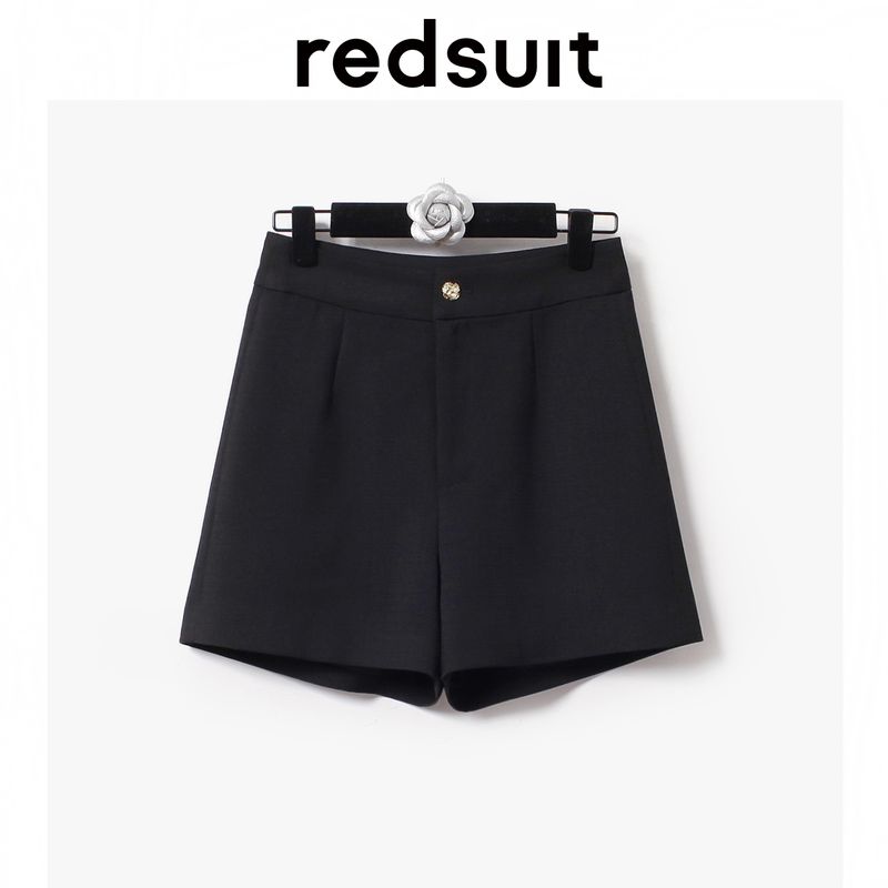 

Redsuit Ji Jane Stylish Black round Neck Classic Style Elegant Slim Looking Sleeveless Tops High Waist Shorts Suit Secret Realm Black (shorts)-B225 S In Stock