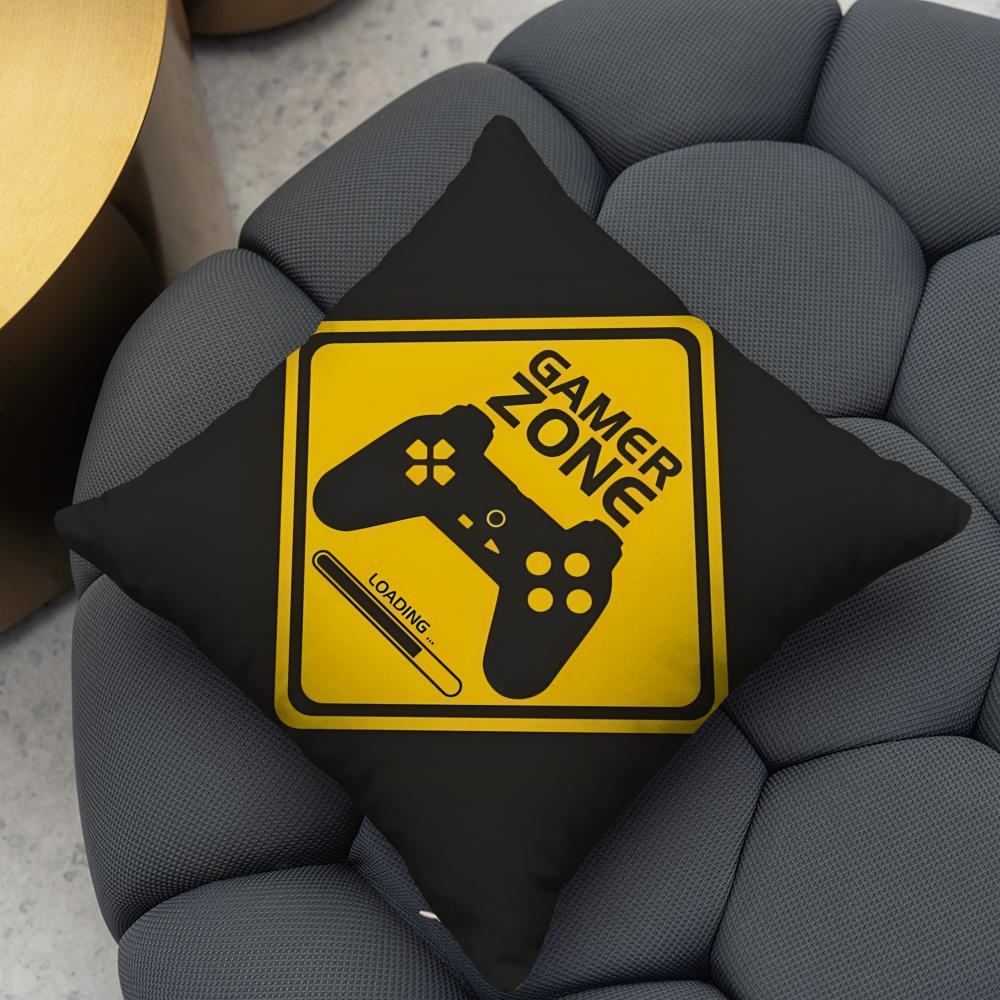 Game handle Cushion Cover Reversible Plush Pillow Cover – For car, sofa, bedroom, perfect as a gift.