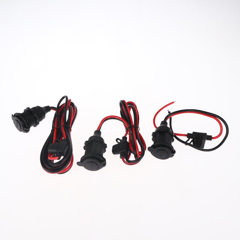 1Pcs Car Electric Appliance Socket Car Cigarette Lighter Power Socket 12V-24V Dc Female Extension Cord With 20A Fuse