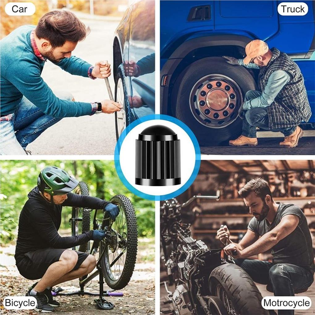 100 Pieces Tire Valve Caps Stem Tires Valves Dust Caps for Bicycles