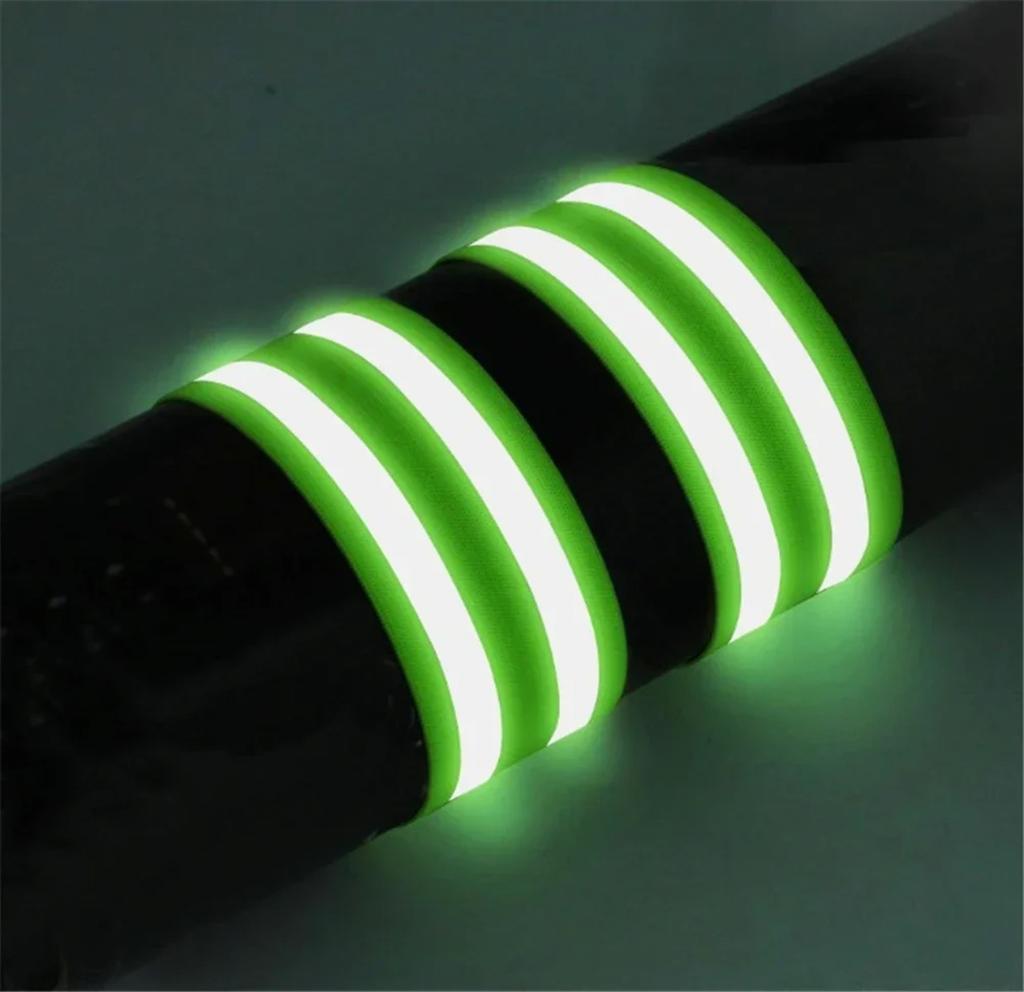 High Visibility Reflect Straps Reflective Bands Wrist Arm Ankle Leg Uses For Night Walking Cycling Running Safety Reflector Tape