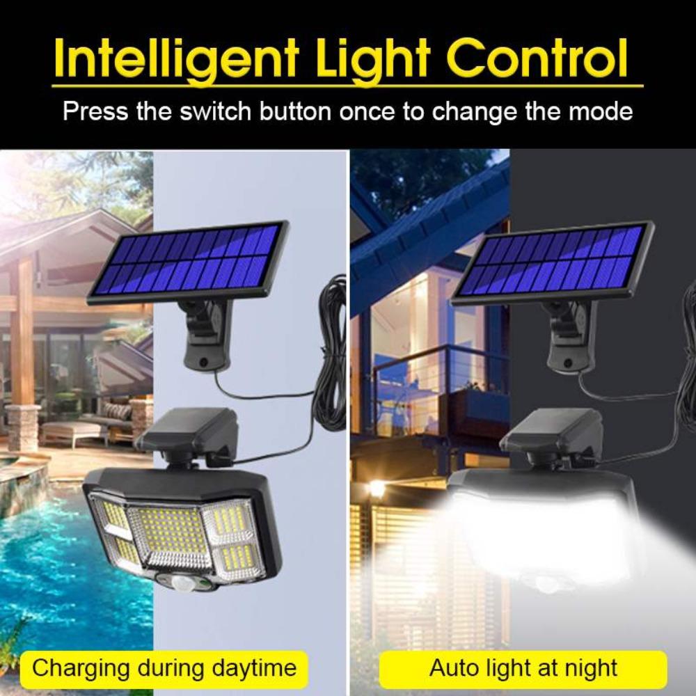 40W Solar Lights Outdoor Motion Sensor 168LED/168COB Waterproof Split Flood Lights With Remote Control For Patio Yard Garden Garage