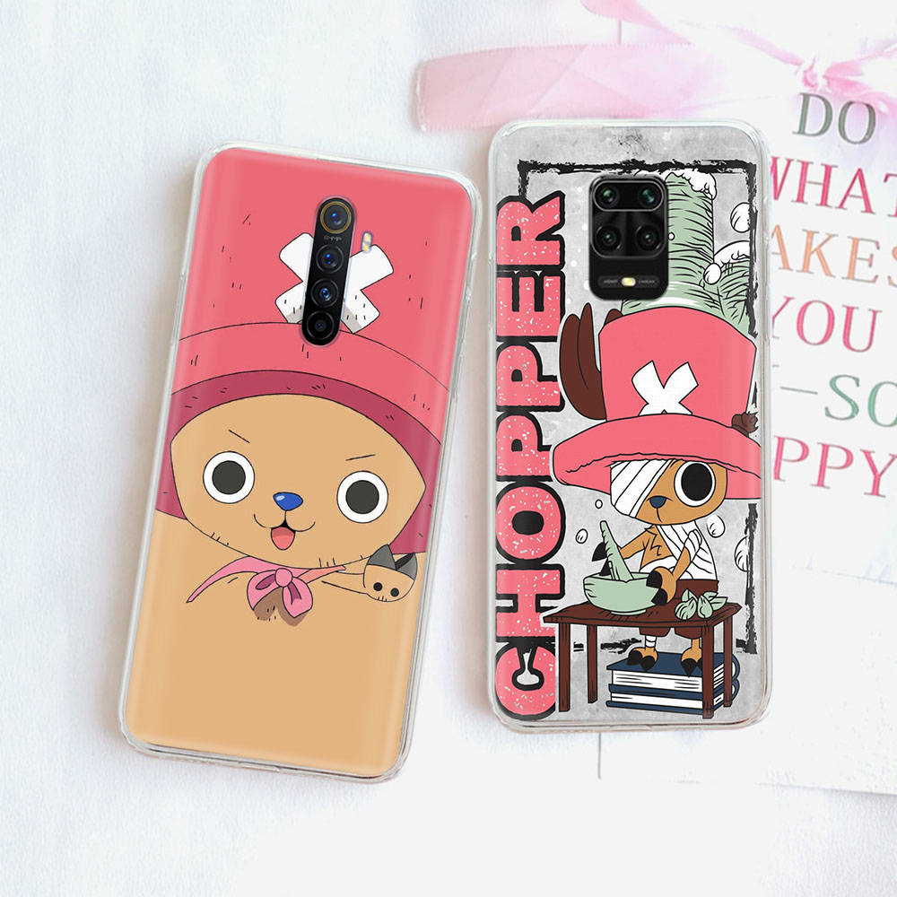 JW63 One Piece Chopper Transparent Case for Samsung A04 A14 A23 M33 M53 Realme 10 9 C35 C55 VIVO Y02 X80 Infinix Hot 30 Note 11 Tecno Spark 8P Pro