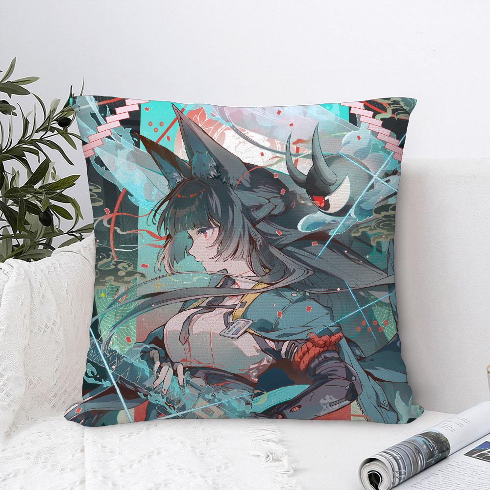 Hoshimi Miyabi Zenless Zone Zero Pillow Case Sofa Decorative Home Double-sided Print Plush Throw Pillow Covers Cushion Decor