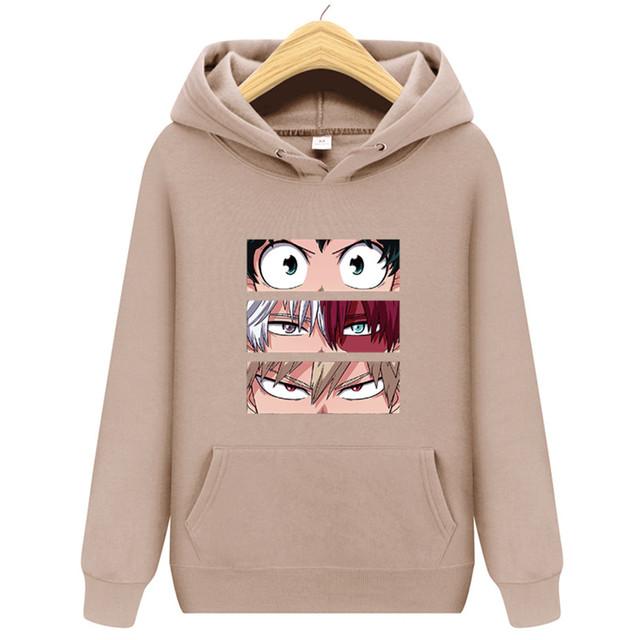 Langermet for menn og kvinner Uformell mote gensere Japansk tegneserie løs hettegenser Komfortabel kreativitet Streetwear