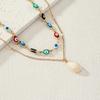 1 Double Hip Hop Style Devil's Eye Necklace Oil Drip Craft Necklace Eye Clavicle Chain