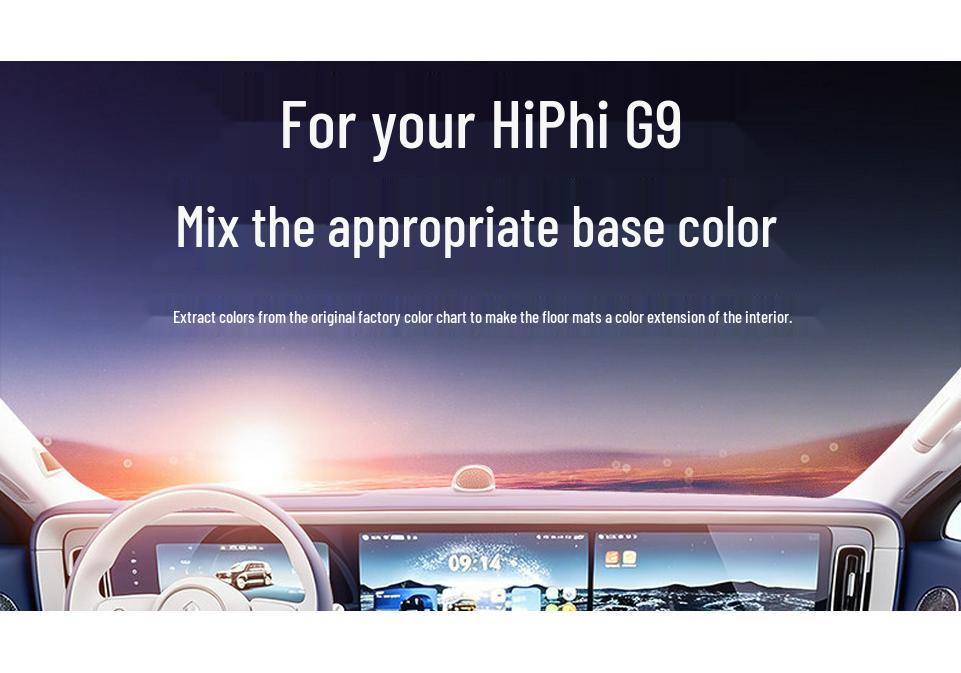 Custom Floor Mats for Hongqi G9 2026: Full Coverage Car Interior Carpet for Five-Six Seaters