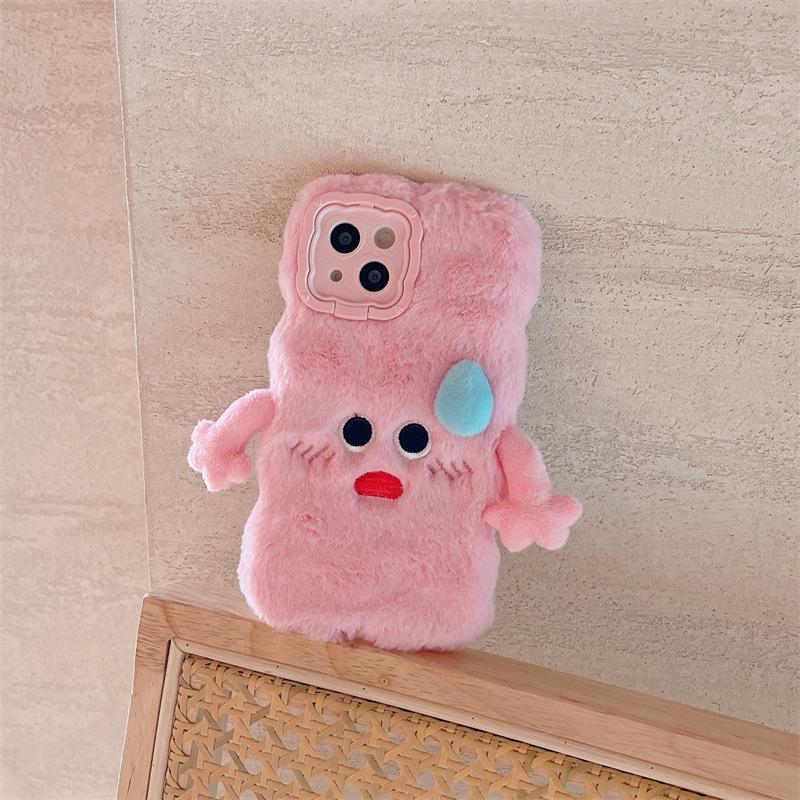 

Чехол для телефона Apple 15 Pro Max с рисунком: Дизайн плюшевой куклы-пота, защита от падений и креативность. Идеально подходит для осени и зимы. Apple 16 Pro