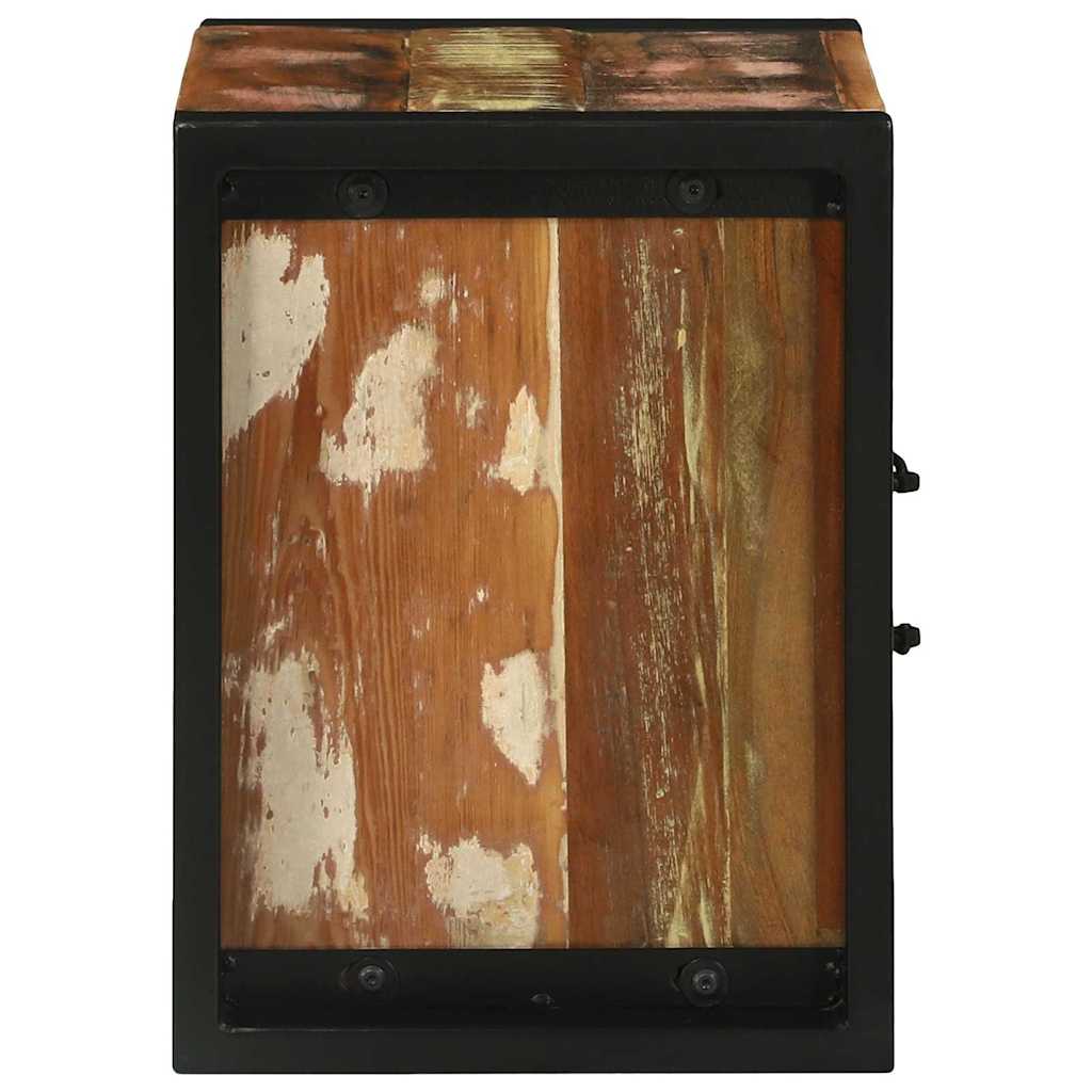 Bathroom Cabinet with Shelf Brown Solid Reclaimed Wood
