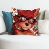 Cute FFnafS Game Pillow Cases for Bedroom Living Room Sofa Home Decor Polyester Cushion Cover with Zipper
