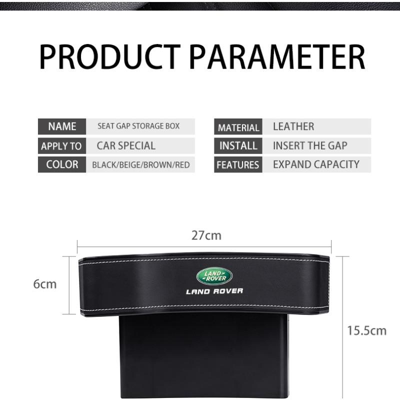 2 Stück Autositz Organizer Ritzen Aufbewahrungsbox Spalt Schlitz Autozubehör für Land Rover Discovery Range Rover Evpque Defender Auto Brillenhalter Rover L322 L405