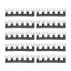 10Pcs Terminal Strip 400V 25A Red Copper Flame Retardant PVC Fork Type Terminal Blocks for Appliance Industry Power TB