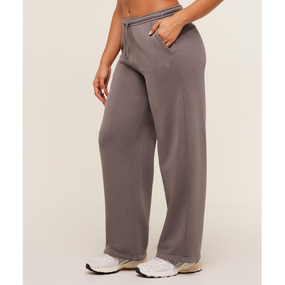 Gymshark Pump Straight Leg Pant Gs Cool Brown Wash B5c8n Ndf3