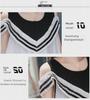New Arrival: Large Size Off-Shoulder Chiffon Dress for Pregnant Women - Korean Style, Mid-Length, Short-Sleeved, Perfect for Spring & Summer