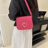 Chic Medium-sized Shoulder Bag For Women In Elegant Black White Pink Green