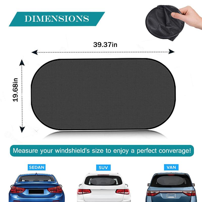 Car Mesh Sunshade Covers UV Protection Car Sunshade Curtain Side Window Sunscreen Windshield Protector Auto Styling Accessories