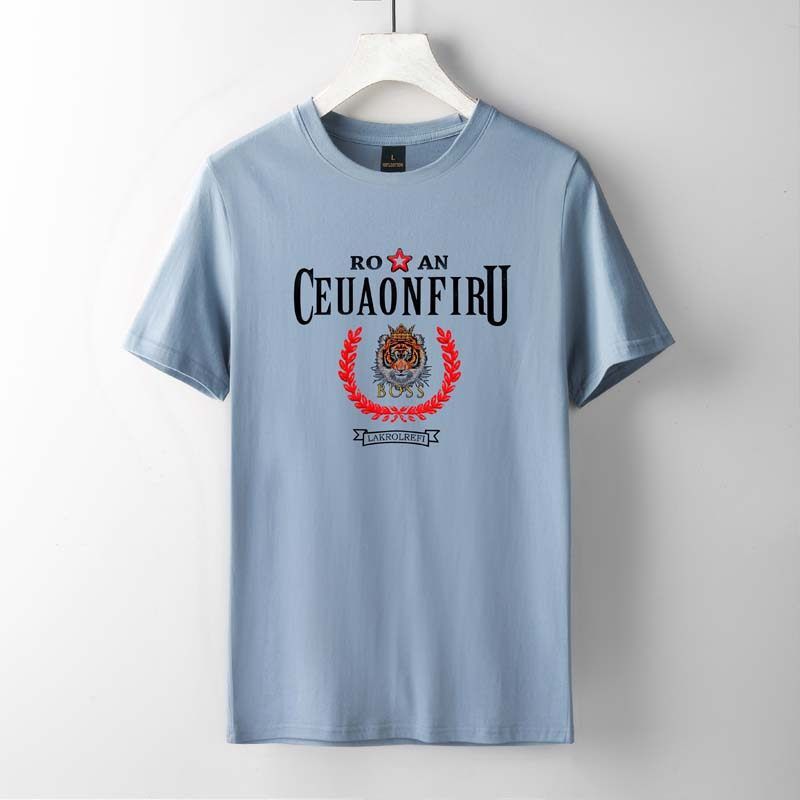 Trade Three-Dimensional Print Export Big Brand Men T Cut the Tag off Tail Goods Clearance Short sleeve Transfer to Domestic Sales Original Order Goods