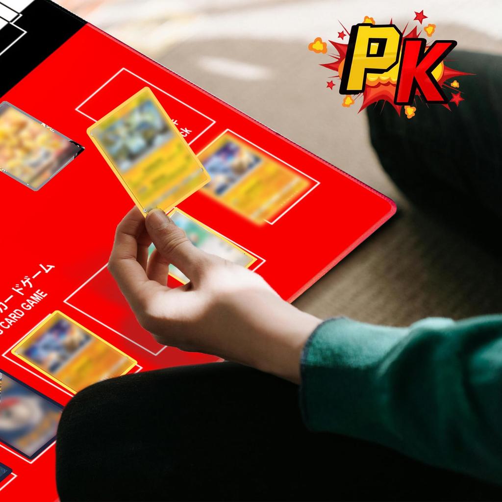 Nami Card Game Playmat Bilingual Playmat Card Mat for 2 Player Battle Cards White Battle Mat Stadium Board TCG Poker Mat Game Mat for Trading Cards