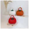 Halloween Pumpkin Bag Pu Material Small Circular Crossbody For Daily Wear