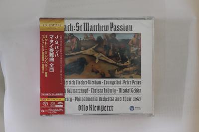 CD OTTO KLEMPERER, PHILHARMONIA ORCHES - Bach: St. Matthew Passion (Complete WPCS1313840 Warner Classics 2015 Japan Obi Classical Used