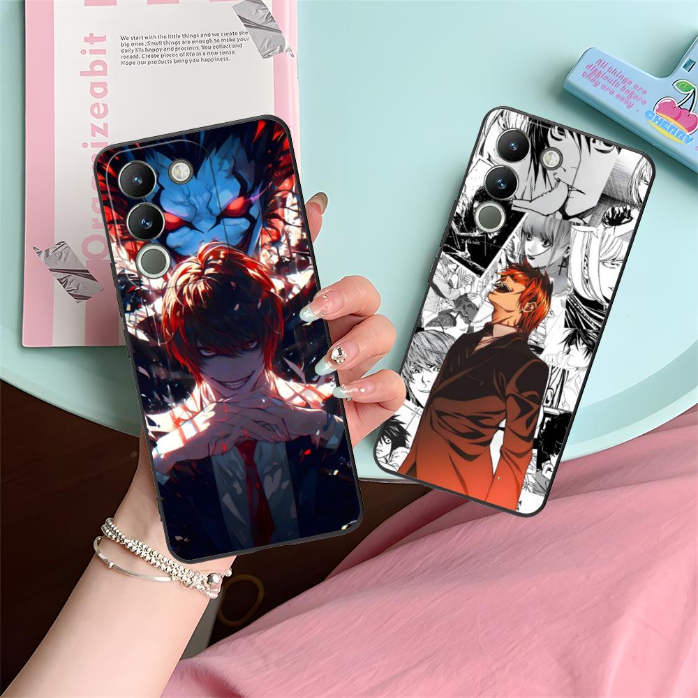 Death Note Kira Light Mobile Phone Case for VIVO Y77 76 75 74 73 72 58 56 55 51 50 38 36 Y19 Y18 Y03 Y01 5G Printing Cover