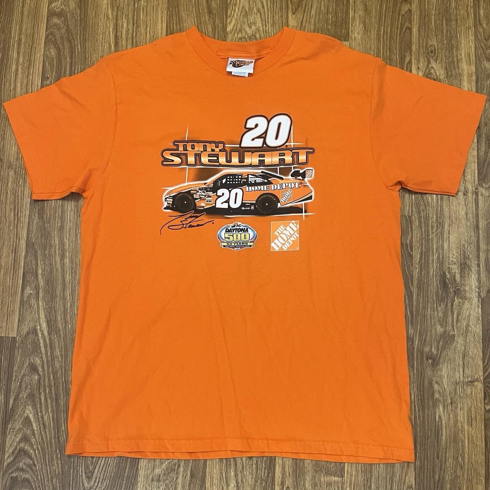 Vintage Tony Stewart Shirt Men Large Home Depot Nascar Winners Circle 2002 XL